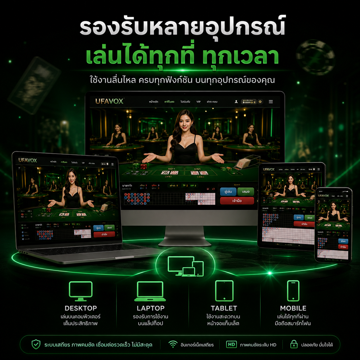 ไอคอนรองรับมือถือและคอมพิวเตอร์