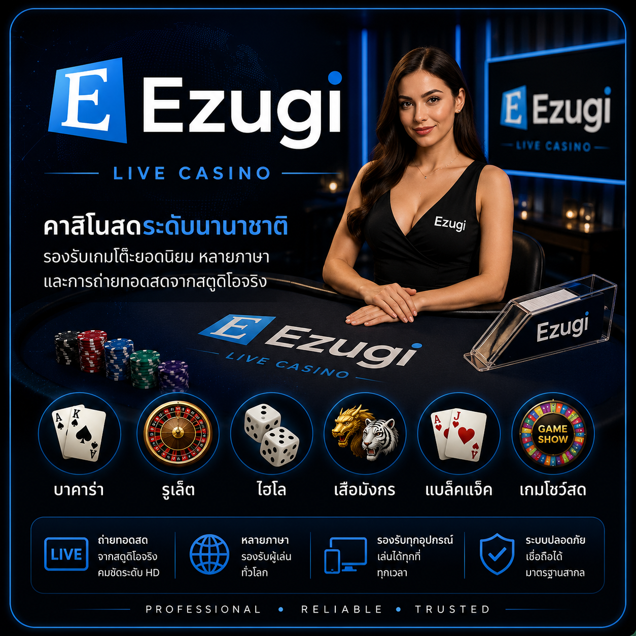 Ezugi Live Dealer Casino