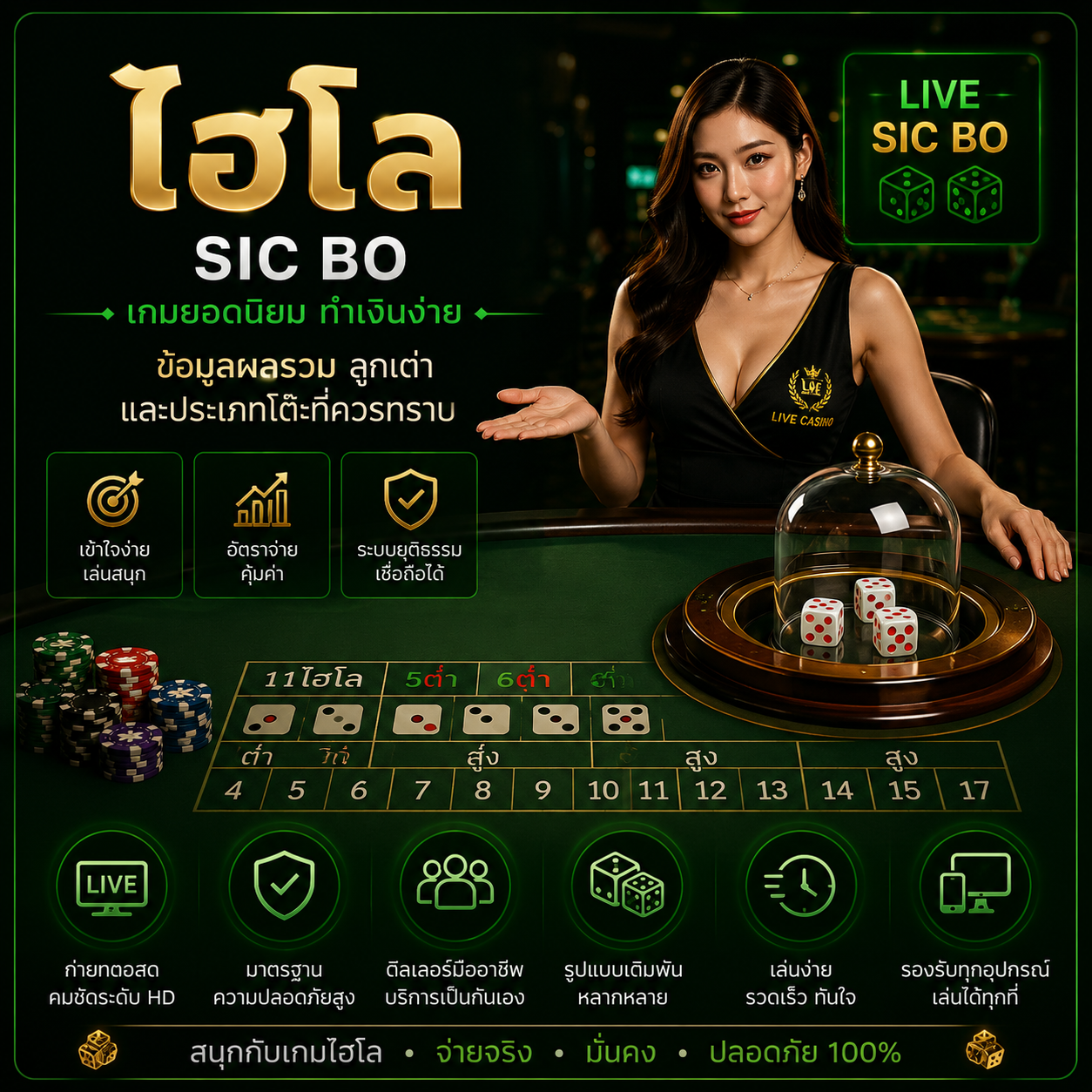 ไฮโล Live Casino