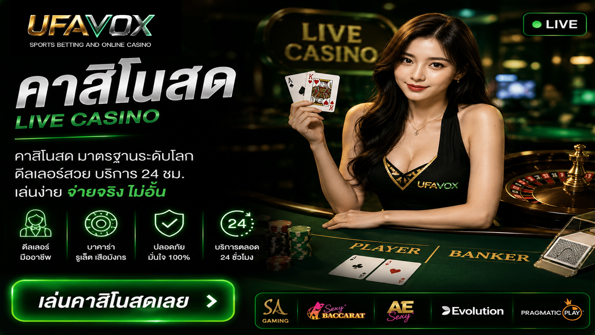 ข้อมูลคาสิโนสด UFAVOX